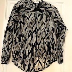 Nike, printed wind breaker with hood